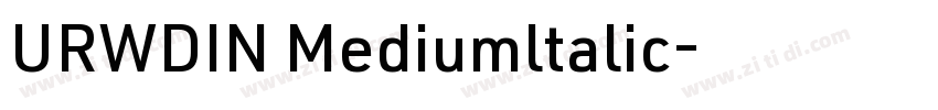 URWDIN Mediumltalic字体转换